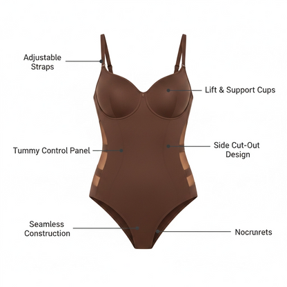 Seamless Sculpting Bodysuit for Women | Everyday Shaping Tank Bodysuit with Comfortable Compression Fit