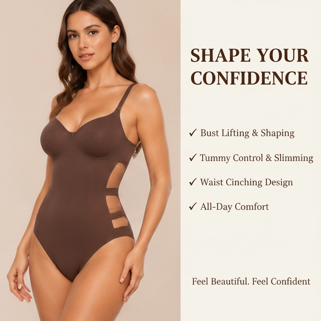 Seamless Sculpting Bodysuit for Women | Everyday Shaping Tank Bodysuit with Comfortable Compression Fit