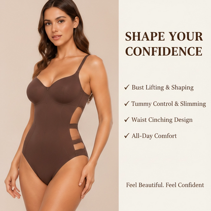 Seamless Sculpting Bodysuit for Women | Everyday Shaping Tank Bodysuit with Comfortable Compression Fit