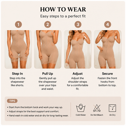 Seamless Full Body Shaper Women Tummy Control Waist Trainer Bodysuit